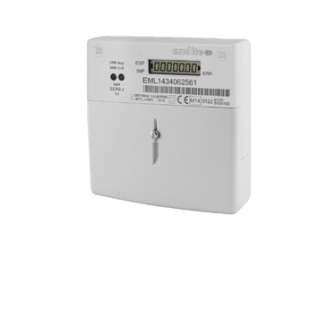 Emlite 1-ph Bi-Directional generation meter 100A (1000 pulse/kWh) incl. Cover